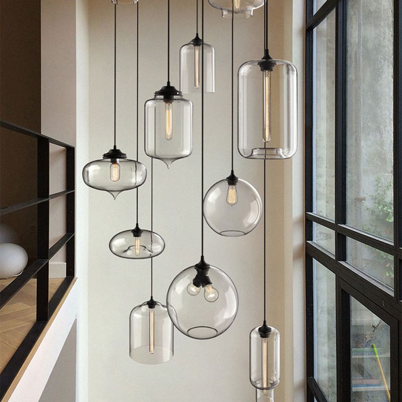 Modern Style Hanging Light Creative Glass Shade Pendant Lighting Fixture