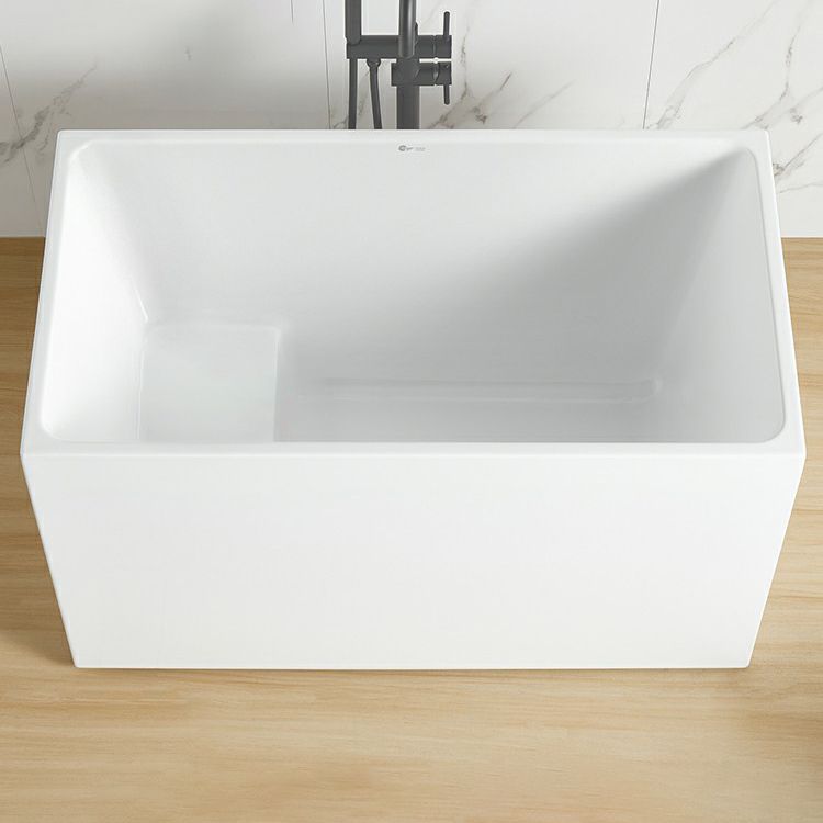 Soaking Back to Wall Bathtub Antique Finish Acrylic Bath Tub