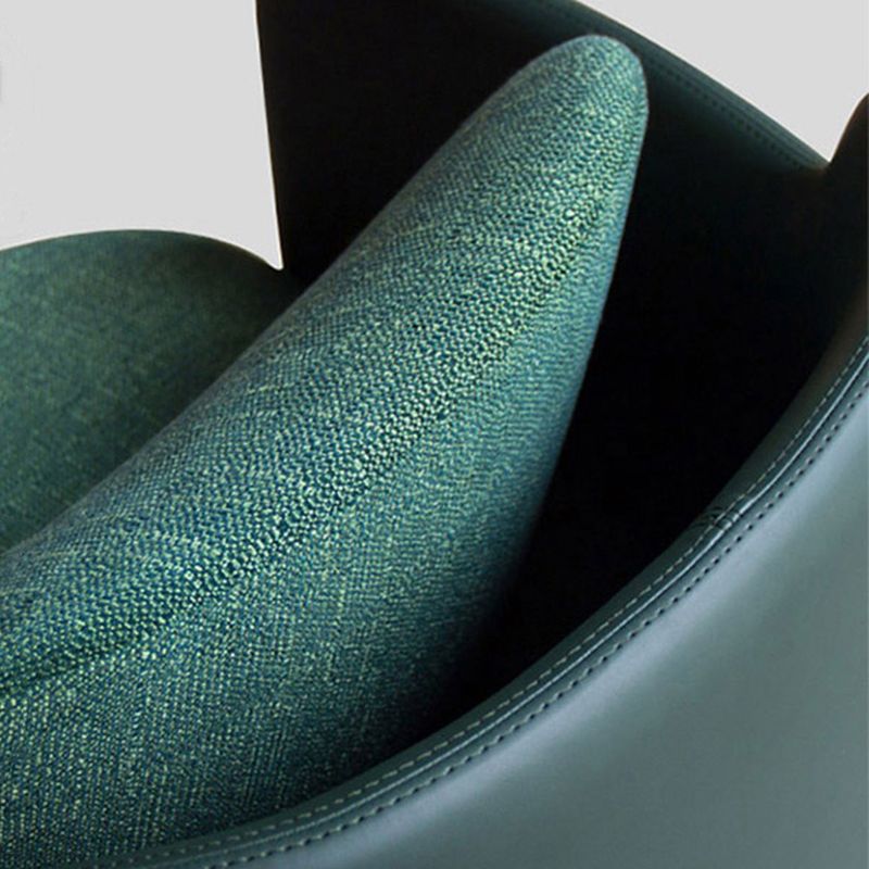 Glam Basic Four Leg Arm Chair Leather Accent Armchair for Bedroom