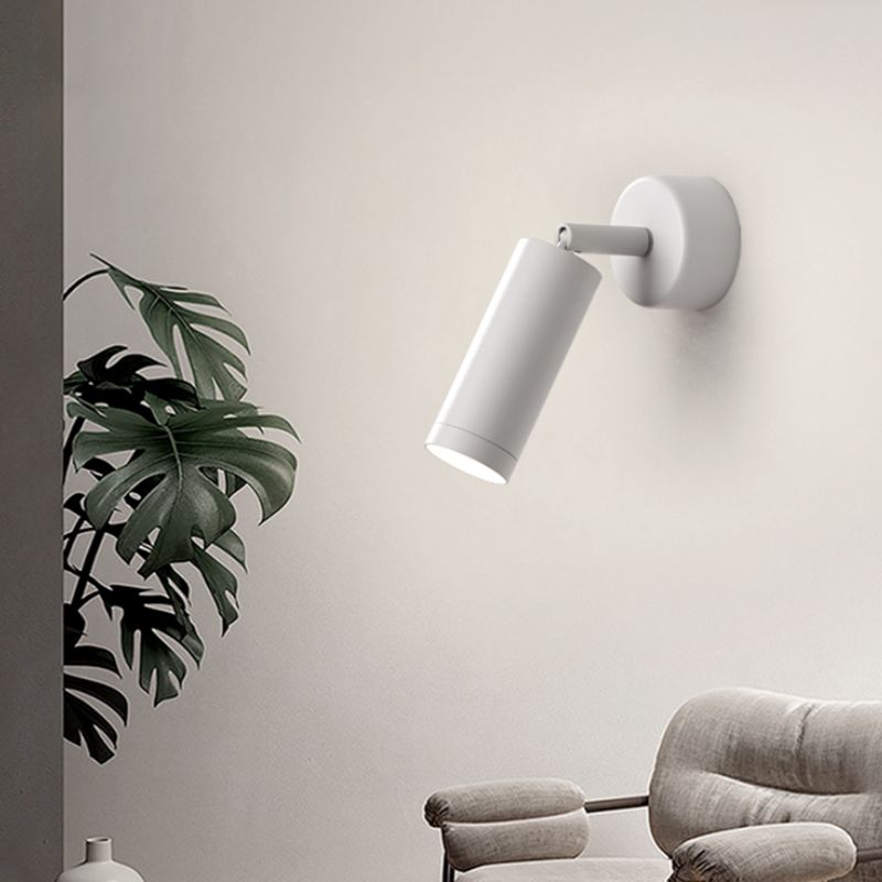 Half Cylinder Metal Reading Wall Light Modern 1 Light Wall Mount Light Fixture