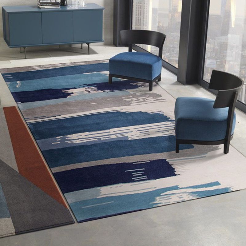 Moderner Aquarelldruckgedruckte Teppich Polyester Teppich Teppichfest -Resistent Innenteppich für die Heimdekoration