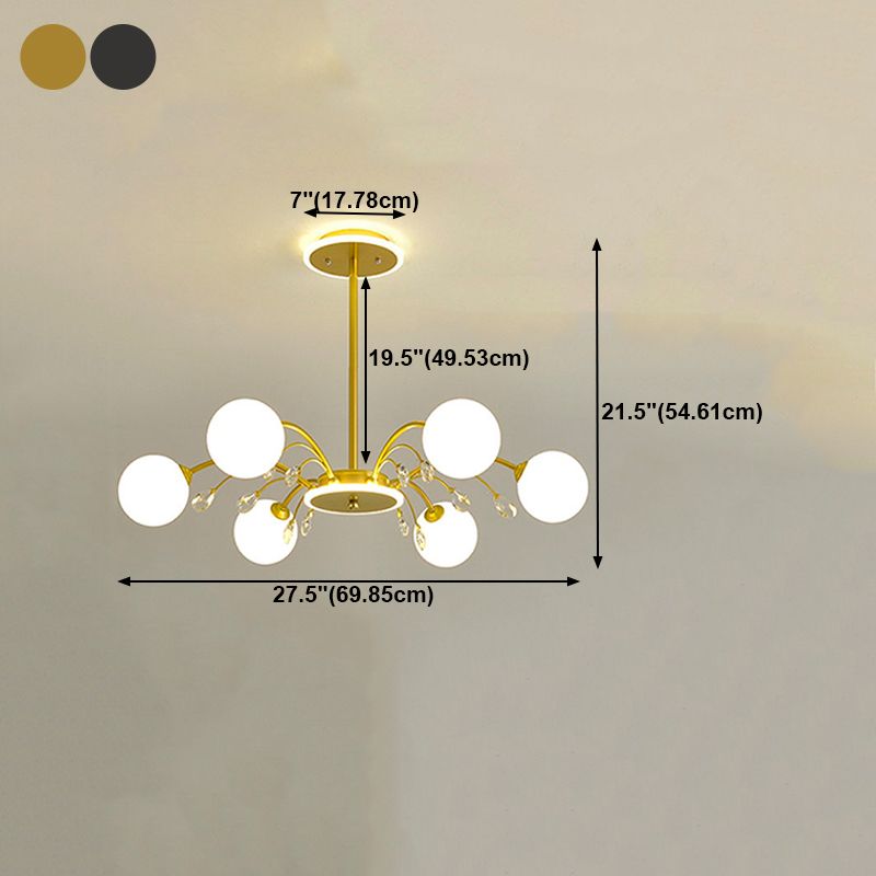 Lustres de pendentifs à nuance sphérique