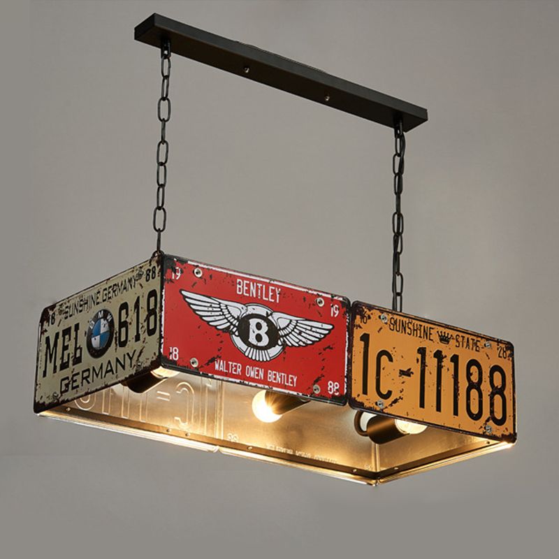 Metal 3 Lights Chandeliers Pendant Lights Art Deco Ceiling Hanging Light Fixture for Dining Room