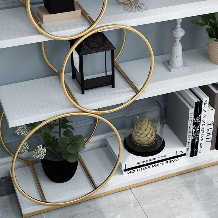 11.81 "W libreria di libreria glam in stile aperta libreria per la sala da studio dell'ufficio