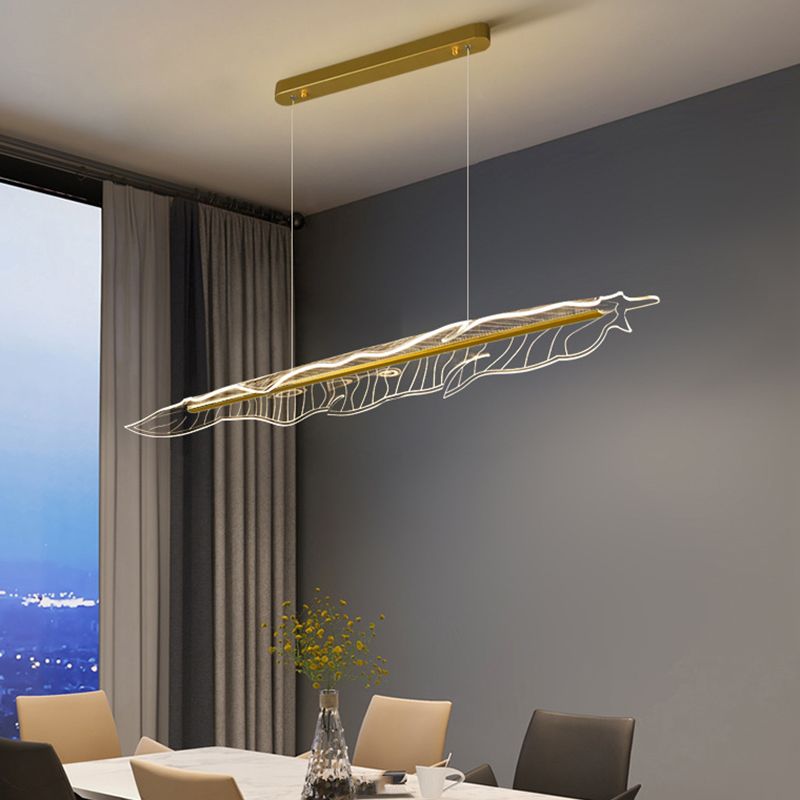 Nordic LED Island Lighting Fixture Creative Acrylic Pendant Light for Dining Room