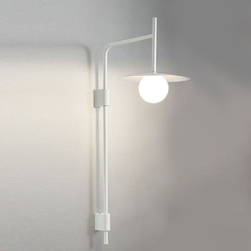 Industrial Style Clad Cone Wall Sconce Metal 1 Light Sconces for Dining Room