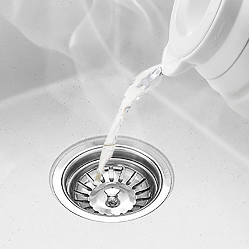 Quartz Kitchen Sink Single Bowl Kitchen Sink with with Drain Strainer Kit