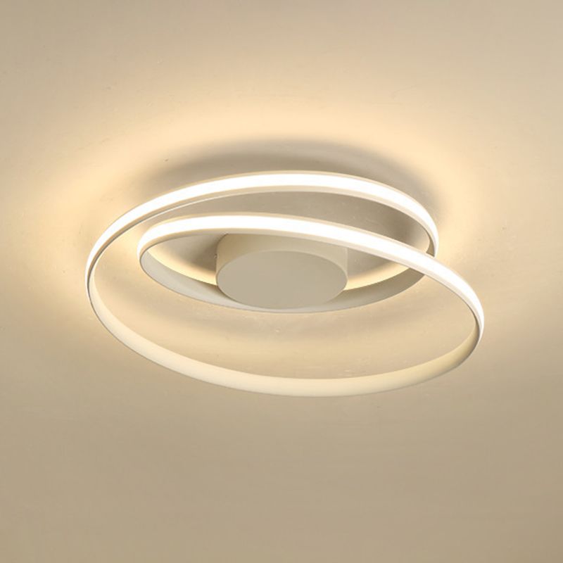 Metal Ribbon Flush Mount Ceiling Light Fixture Modern Living Room Flush Mount Lighting Fixtures