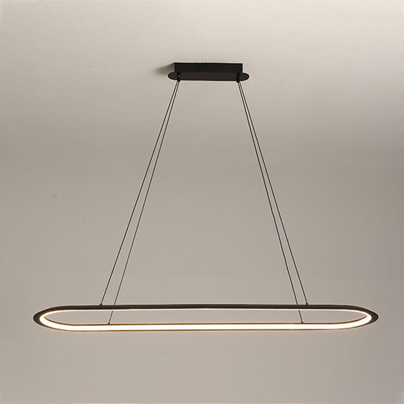 Linéaire de forme île Lumière moderne Métal d'éclair