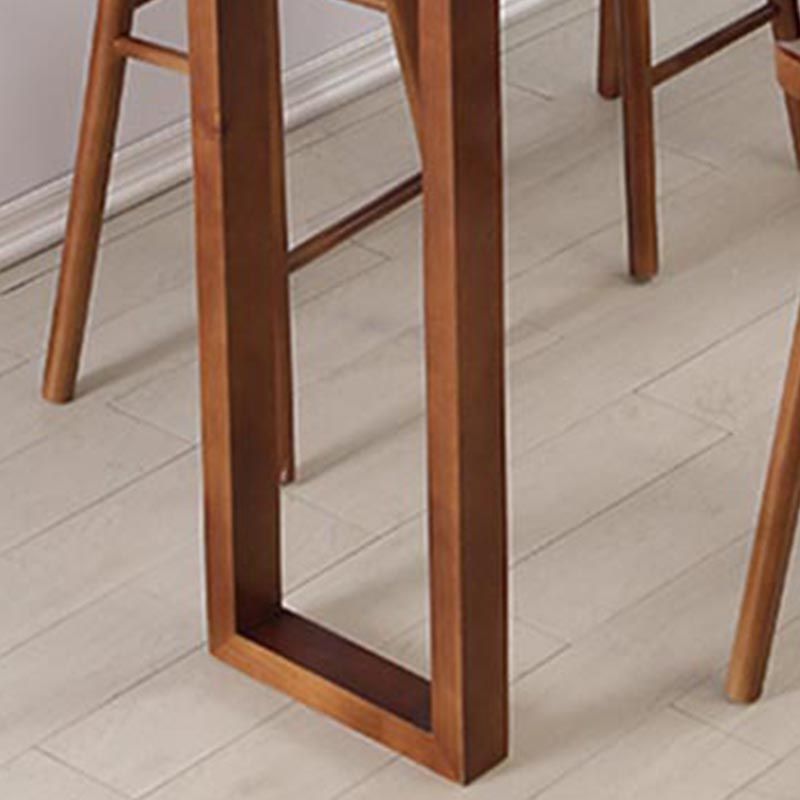 Contemporary Pub Set 1/2/3/5 Pcs Solid Wood Bar Table and Stools