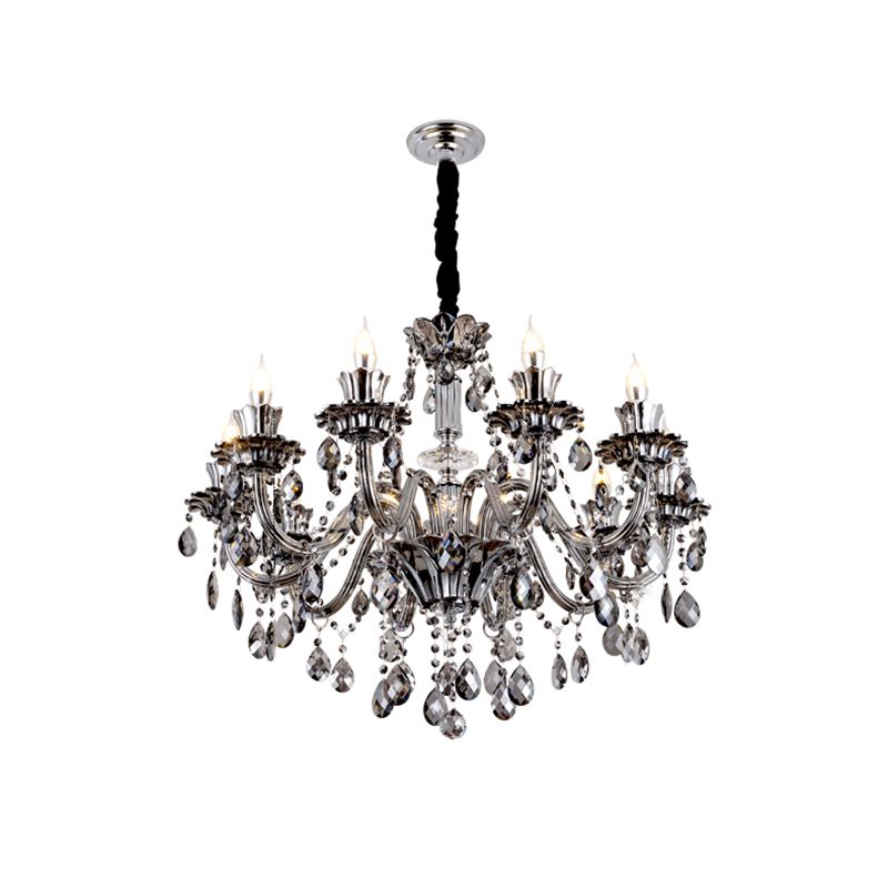 Crystal Candelabra Hanging Light Fixtures Vintage Living Room Hanging Chandelier Light