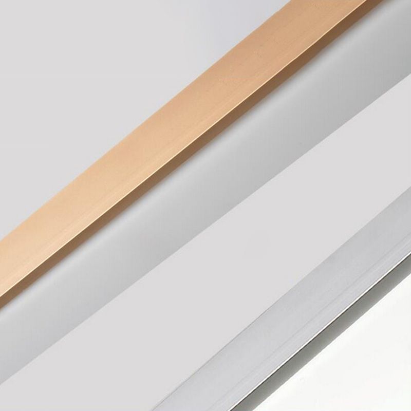 Modern Led Fixture Flush Mount Lighting Fixture Rectangle Lampshade for Bedroom