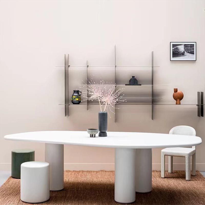 Modern Style White Wood Table Specialty Dining Table for Kitchen