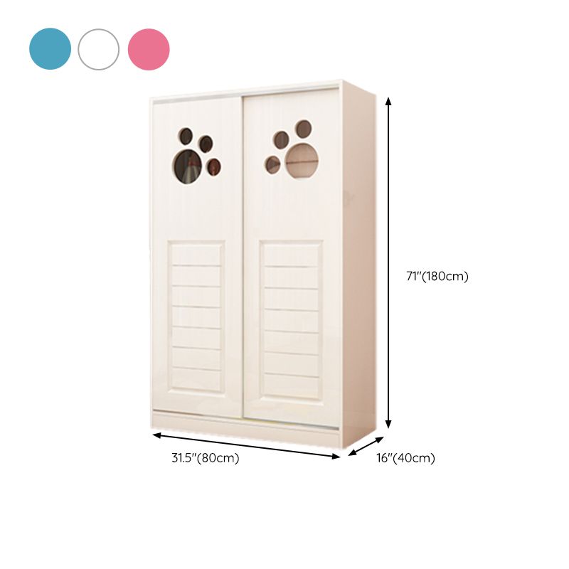 Artificial Wood Hanging Clothes Rack Matte Hanging Clothes Rack