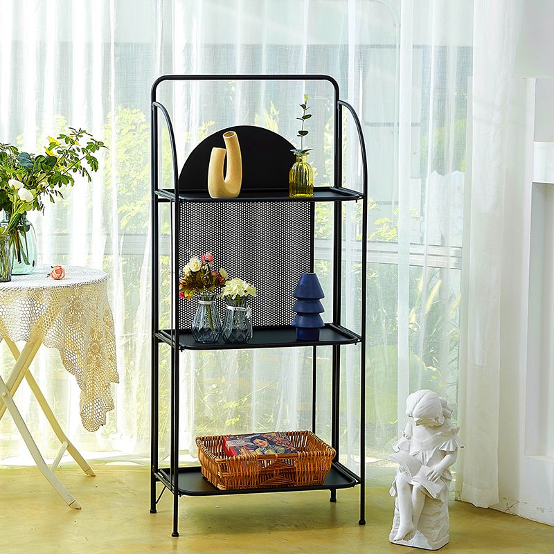 Modern Style Bookcase Etagere Open Back Metal Bookshelf for Home