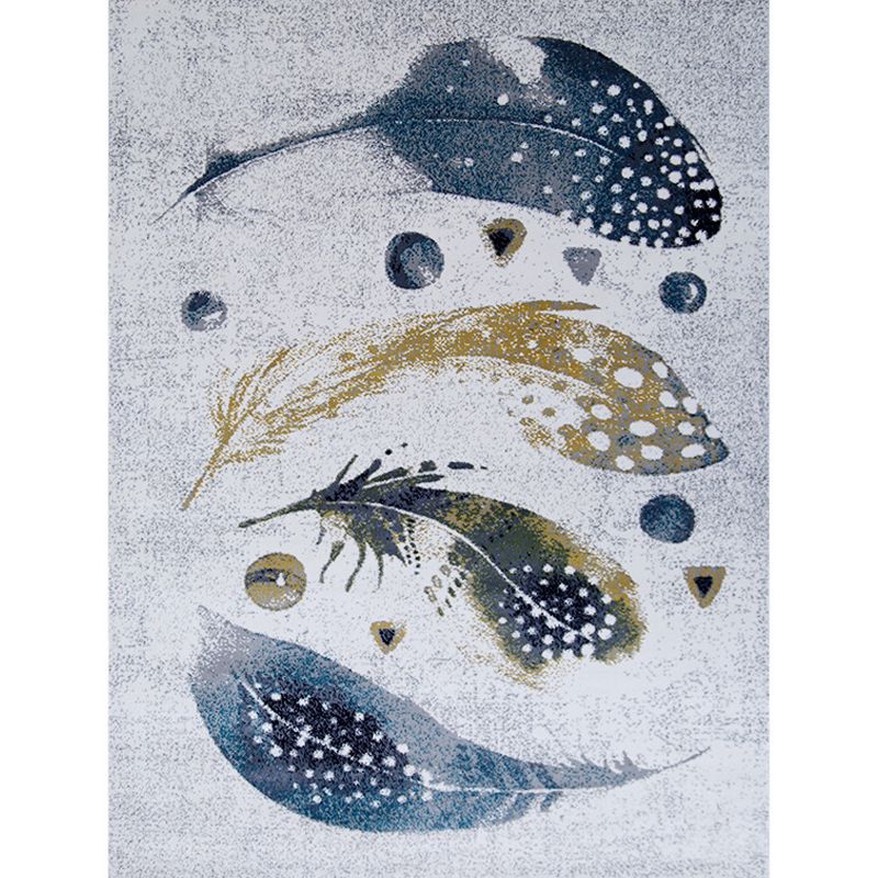 Grijs modern tapijten polyester abstract patroon tapijt niet-slip achterste tapijt voor woningdecoratie