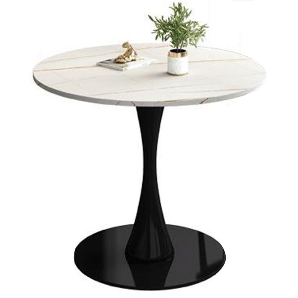 Stenen voetstuk eettafel eigentijdse stijl rond meubilair voor binnen