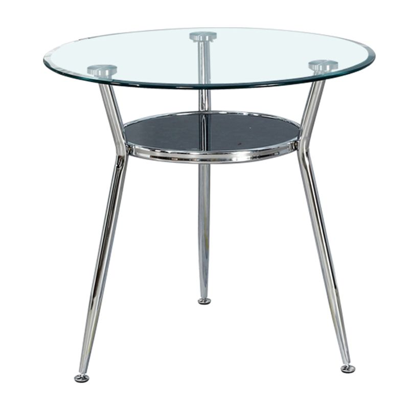Tavolo da pranzo a base di treppiedi semplice tavolo da pranzo in vetro per casa da cucina