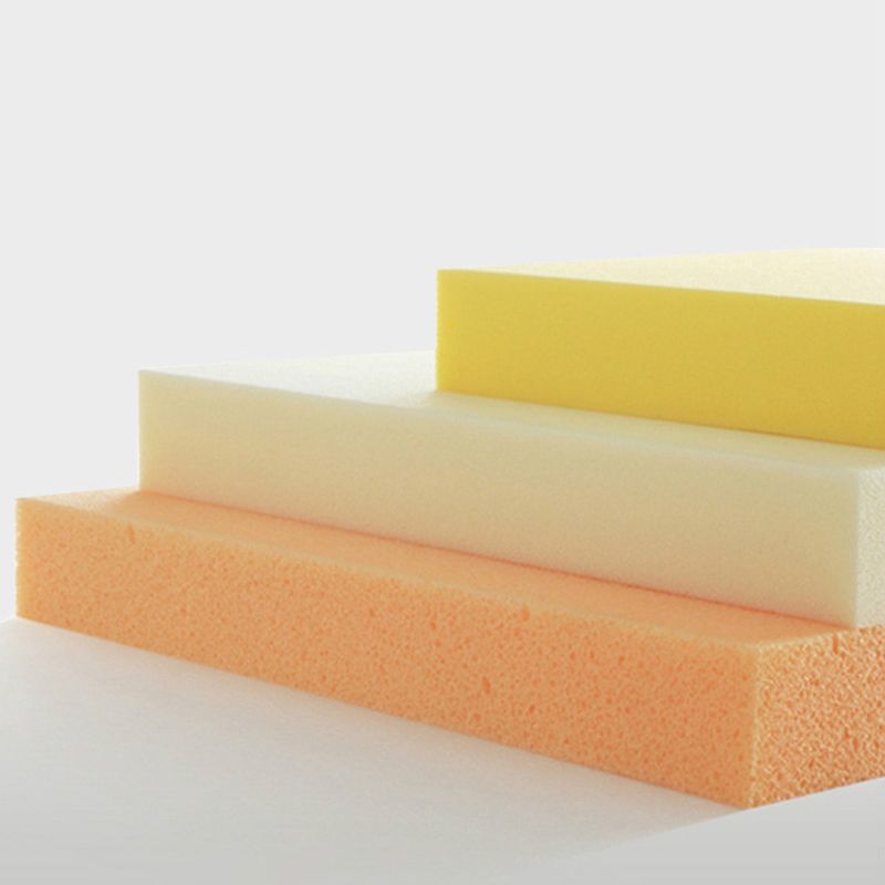 Orange Modern Standard Faux Leather Square Standard for Living Room