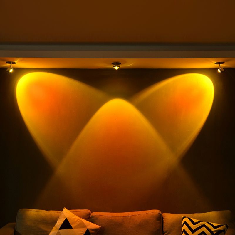 Moderner Stil Geometrischer Wandmontaglampe Metall Multi Lichter Leuchten in Silber in Silber