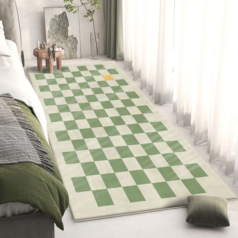 Modern Style lattice Rug Rectangle Stain Resistant Polyester Rug for Home Decor