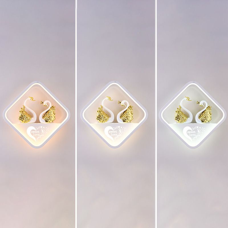 Metal Wall Lights Modern Style 1 Light Wall Sconce for Children's Room