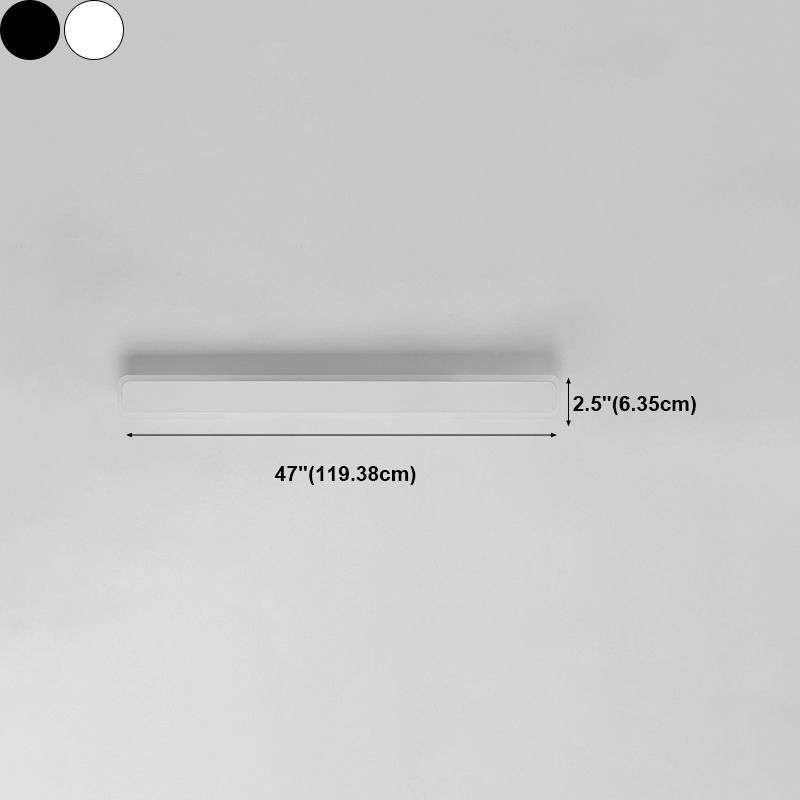 Metall Linearer Schatten Wandleuchter moderner Stil ein leichtem Lichtmontagelicht