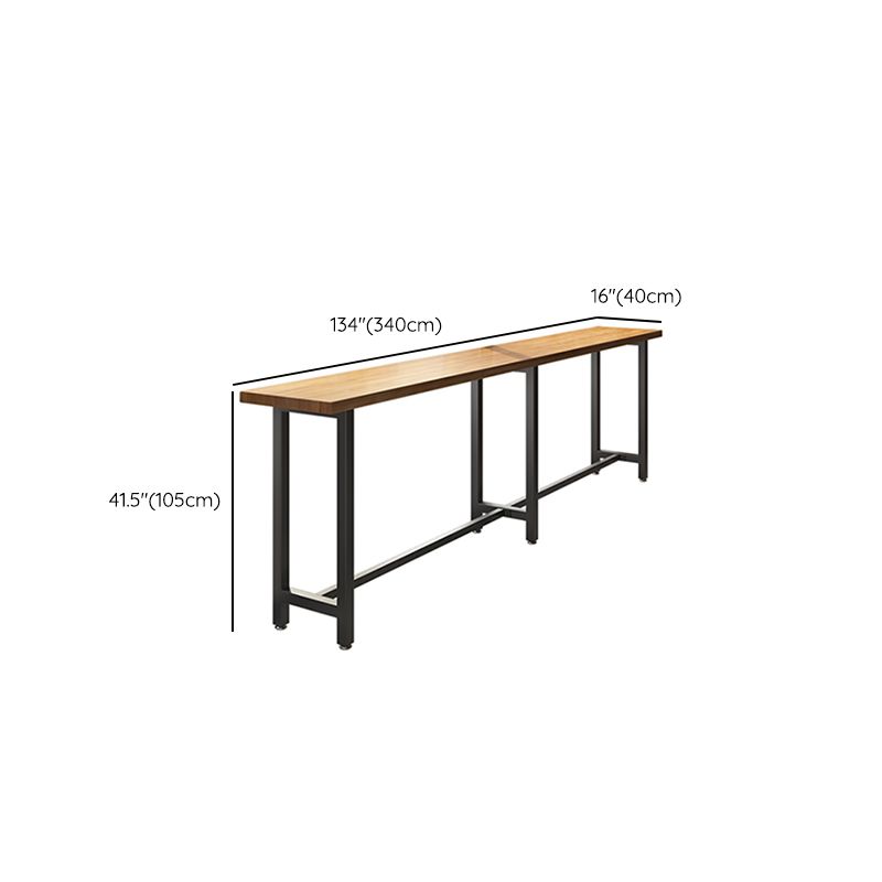 Contemporary Solid Wood Rectangle Bar Wine Table for Coffee Shop