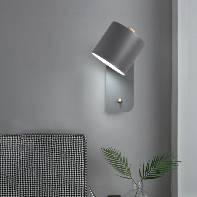 1-Licht-Halbzylinderwandbeleuchtung moderner Metallwandmontage-Leuchte mit Metallwand