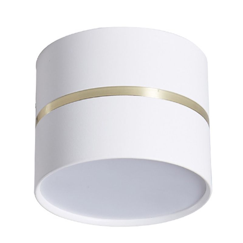 Modern Minimalist Metal Flush Mount Plafond Lamp Cilinder Shape LED Flush Mount Lighting voor slaapkamer
