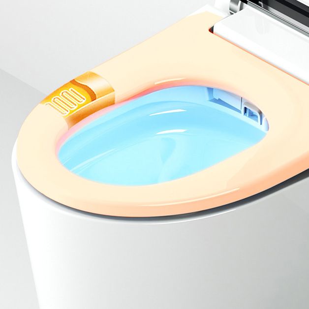 Modern Floor Mount Urine Toilet White Siphon Jet Toilet Bowl with Toilet Seat