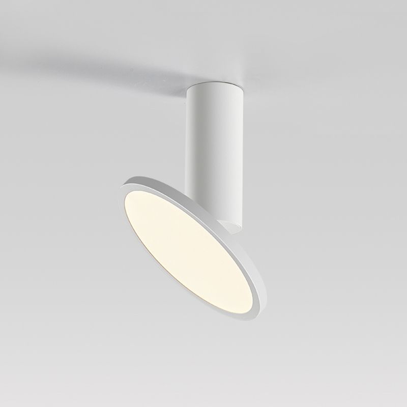 Plafondinbouwlamp met buizen, Scandinavische metalen hal LED-downlight met ronde acrylkap