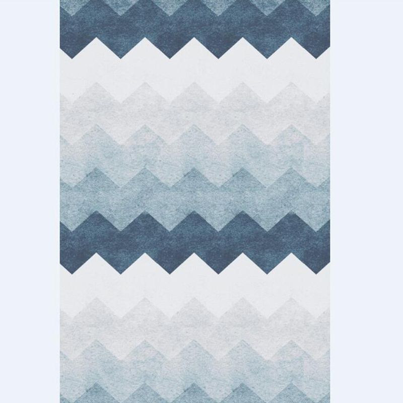 Minimalist Triangle Print Carpet Polyester Area Rug Non-Slip Backing Indoor Carpet for Living Room