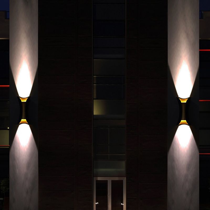 Modern Style Geometric Wall Light Sconces Metal 2 Lights Wall Washer Sconce