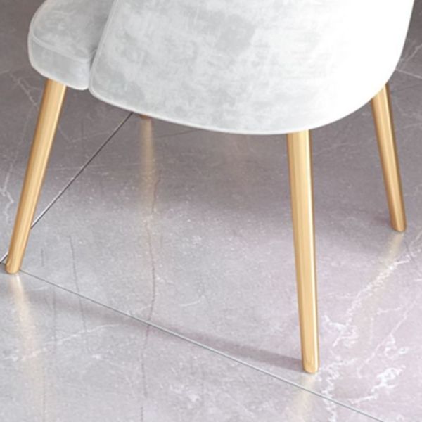 Glam Rectangle Dining Table Set 1/2/5 Pieces Dinette Set with White Sintered Stone Top