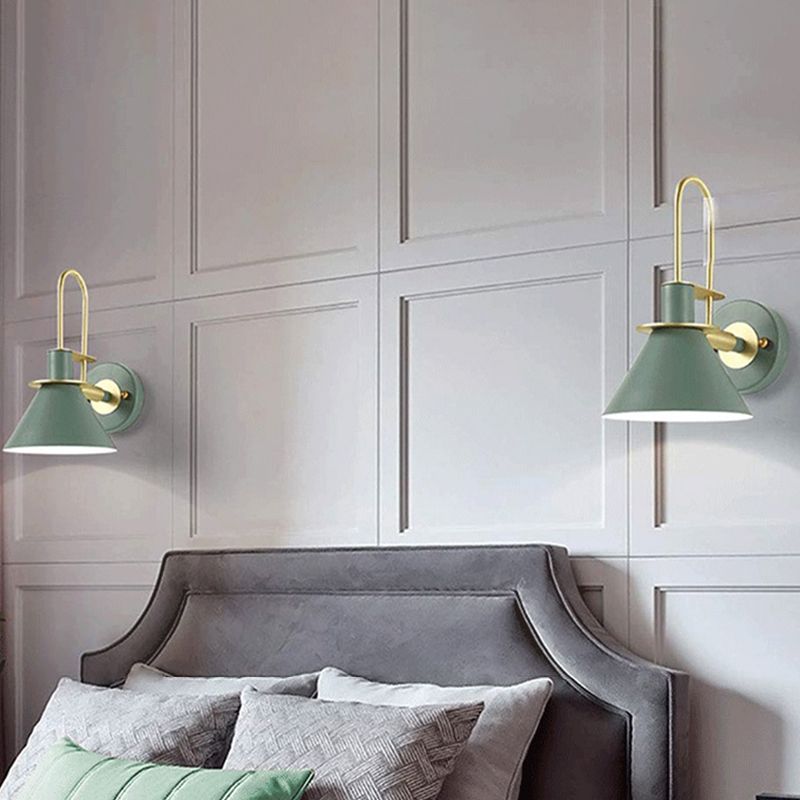 Nordic Simplicity Lights Wall Lights Metallic Gnonce Lights pour le chevet
