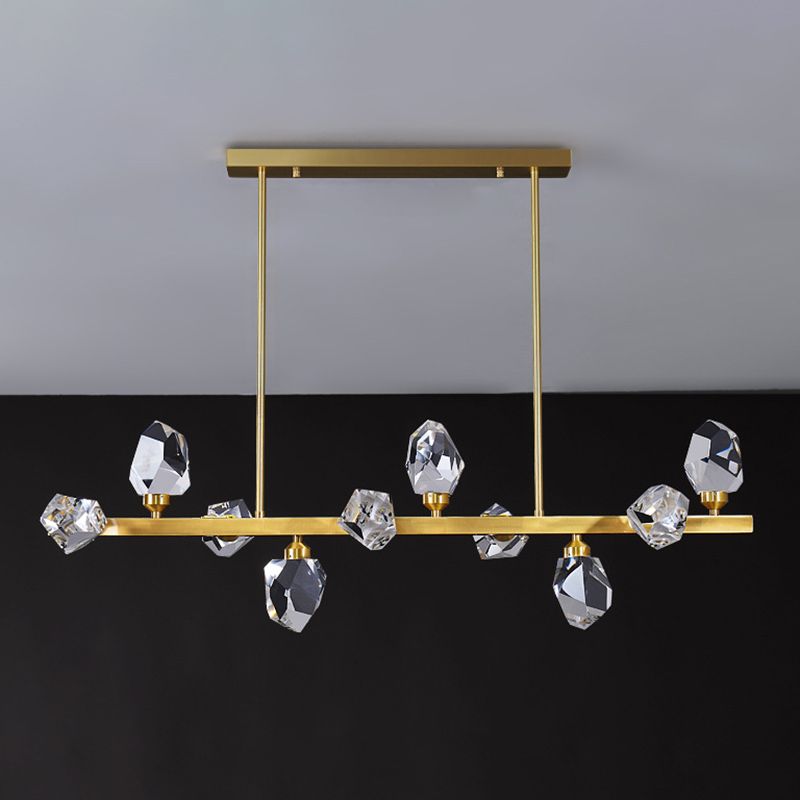 Diamond Over Island Lighting Crystal Modern Simplicity Hanging Island Lights for Restaurant