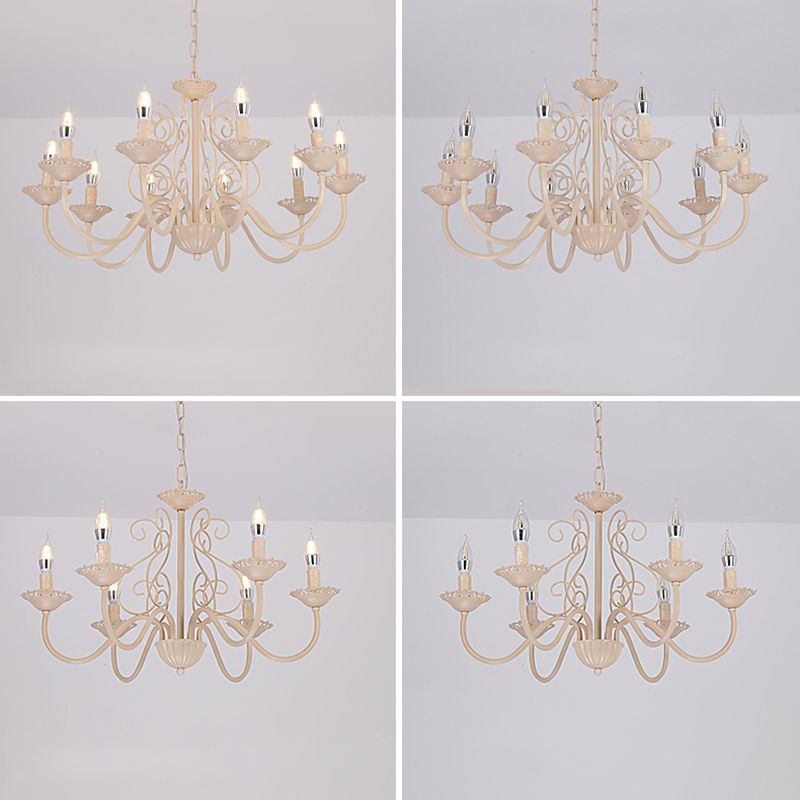 Luces de lámpara de araña únicas de lámpara colgante de metal de estilo tradicional