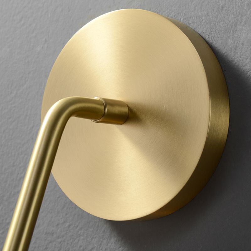 Metal Modern Wall Sconce Rectangle Shape Wall Light with Glass Shade for Bedroom