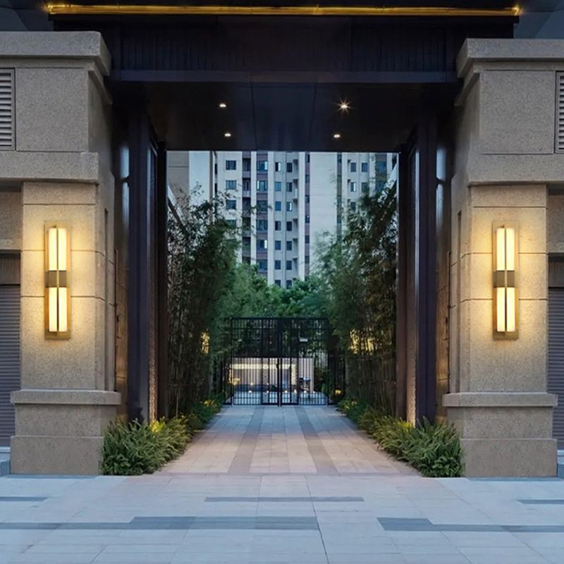 Modernism Wall Sconce Waterproof Outdoor Sconce Light Fixture with Marble