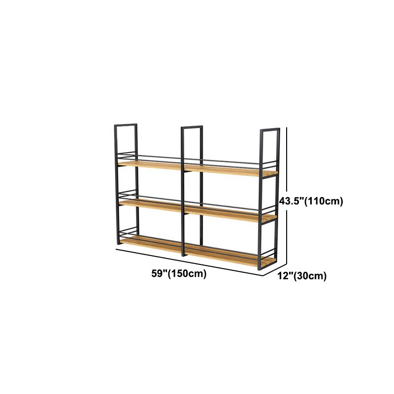 11.81"W Bookshelf Industrial Style Wall Mounted Bookcase for Home Office
