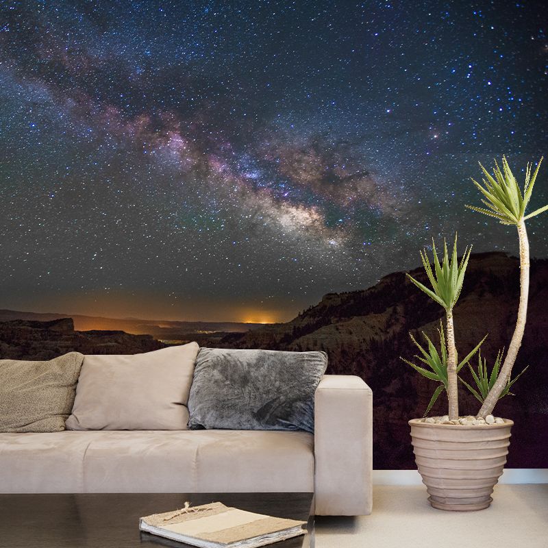 Mysterious Universe Mural Wallpaper Contemporary Wall Covering for Bedroom Decor