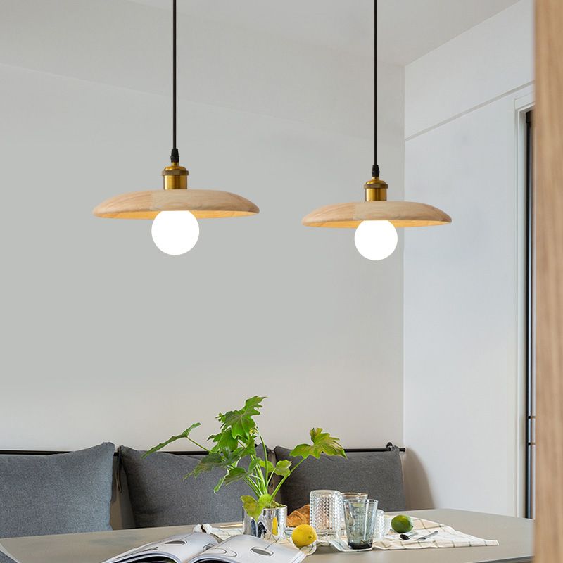 Luminaire à manger en bois de pentification de style nordique de style nordique