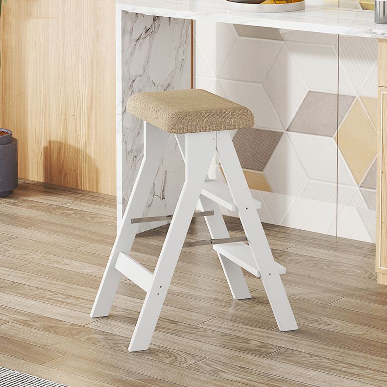 Modern Folding Bar Stool Wooden Backless Bar Stools for Dining Room