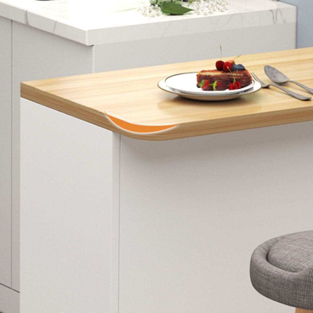 Contemporary Style Wood Rectangle Patio Bar Table for Dining Room