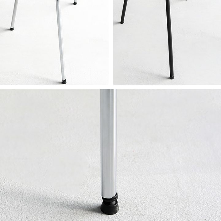 Chaise moderne en métal d'intérieur et d'extérieur, empilable, sans accoudoirs, à dossier ouvert, pour salle à manger