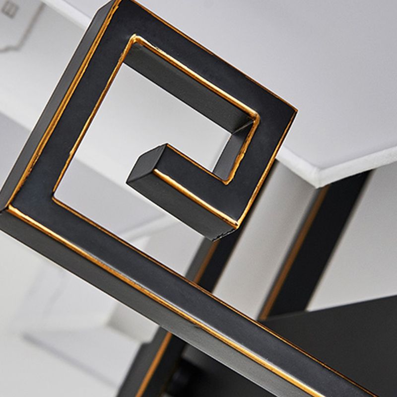 Lampada da incasso in tessuto multitesta in stile cinese per soggiorno, sala da pranzo