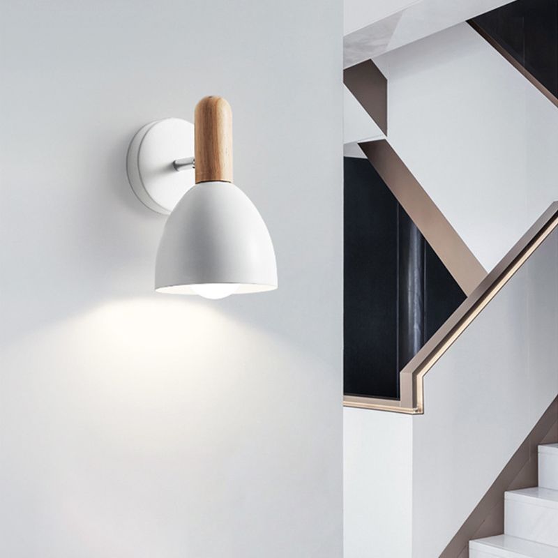 Wall Sconce Lighting Flared Modern Style Metal 1 Head Wall Mounted Light Fixture