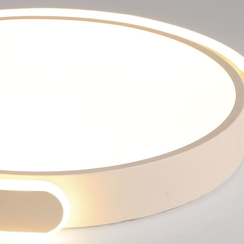 Eenvoud Ronde Flush Mount Verlichting Metaal LED Slaapkamer Plafond Mount Licht Profiel