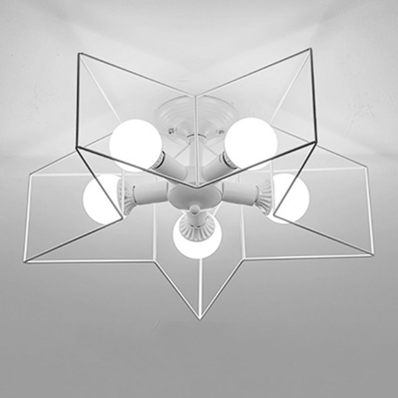 Semi-Flush Ceiling Lights Contemporary Geometric Flush Mount Light Ceiling Light Fixtures